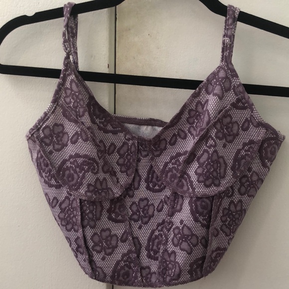 Never worn floral corset tank top - Picture 3 of 4